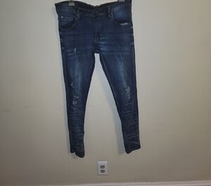 Men's Dark Blue Skinny Jeans